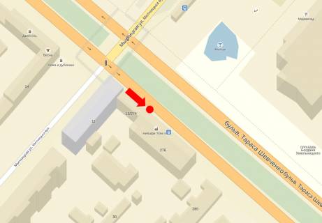 Citylight A in Cherkasy, 1.8x1.2  Sevcenka bst., 276, navproti PK "Druzba Narodiv", z centru scheme