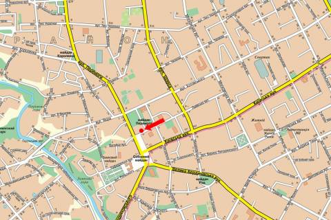 Scrolller, Scroll A in Zhytomyr, 2.3x3.14  Peremogi pl., 1/12, bila magazinu "TEMP", centr - 470780 scheme