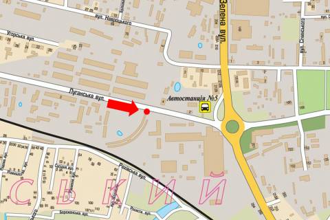 Billboard A in Lviv, 3x6  Lugans'ka st., 6, navproti magazinu "Rukavicki" scheme