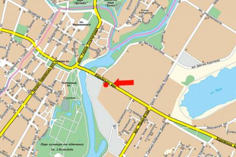 Citylight B in Sumi, 1.8x1.2  Harkivs'ka st., 2/2, bila TRC "Manufaktura", supermarketiv "Sil'po", "Comfy" scheme