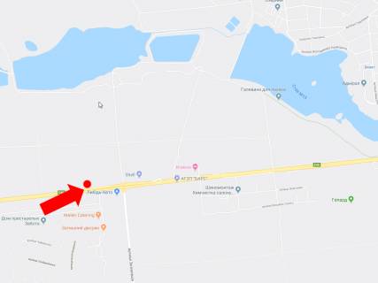 Billboard B in Kyiv, 3x6  Berestejs'kij av. - st. Zv'azkivciv, povorot na ZK "Cajka", v centr scheme