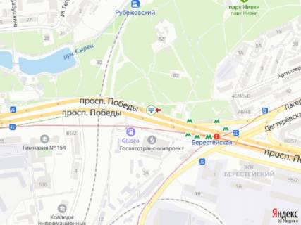 Video Billboard A in Kyiv, 6x3  Peremogi prosp. 57 naproti (st. M. Berestejs'ka, KIA motors, Muzej-majsterna, UkrSibBank, AZS "Glusco" ), v napramku z mista - 322732 scheme