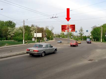 Billboard  in Zhytomyr, 3x6  Berdicivs'ka st. / Selec'ka st., Smolens'ka pl., rozdil'nik, v centr Photo 1