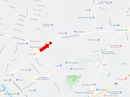 Prismatron, Prism A in Kyiv, 3x6  Maksimovica st. (kolis. Trutenka st.) - st. Kolosa, v storonu st.m. "Vasil'kivs'ka", centru - 220424 scheme