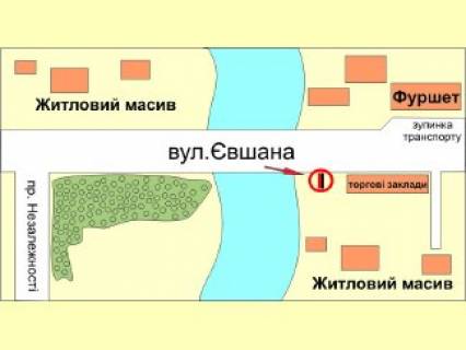 Billboard  in Kalush, 3x6  Evsana st., mist scheme