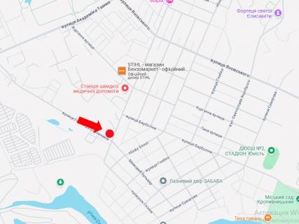 Billboard B in Kropyvnytskyi (Kirovograd), 3x6  Героїв Рятівників вул. / вул. Комарова, в сторону вул. Комарова scheme