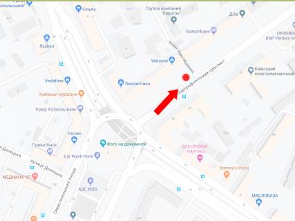 Backlight B in Kyiv, 2.3x3.14  Povitroflots'kij av., 44 v storonu pl. Solom'ans'kij scheme