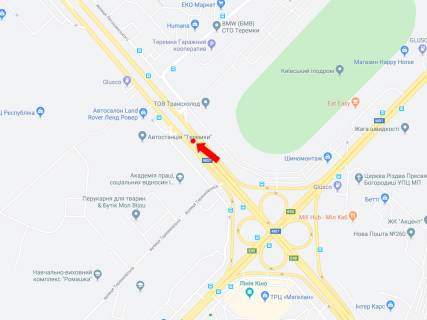 Video Billboard A in Kyiv, 3x6  Kil'ceva doroga - st. Teremkivs'ka, TRC "Respublika park", rozdil'nik, Odes'ka pl., v bik av. Berestejs'kogo (kolis. av. Peremogi), (rolik 10 sek, 1 vihid/1,5 hvilini) - 393995 scheme