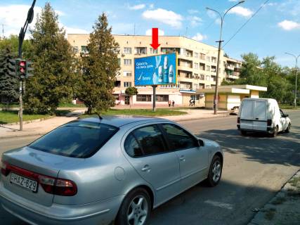 Billboard B in Uzhgorod, 3x6  Grusevs'kogo st., 29 / Zan'kovec'koi st., v bik Minajs'koi st. Photo 1