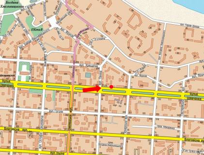 Citylight  in Cherkasy, 1.8x1.2  Sevcenka bst. / Nebesnoi Sotni st. (kol. Lenina st.), bila magazinu "ATB", Ukrsibbanku scheme