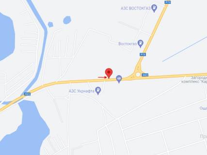 Billboard B in Nikopol, 6х3  N-23, km 227+040 (livoruc), V'izd do m. Nikopol', z'izd z rozv'azki scheme