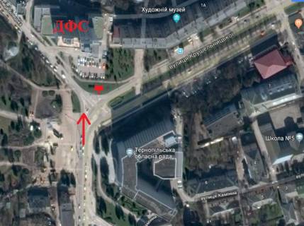 Billboard B in Ternopil, 3x6  Krusel'nic'koi st., navproti DFS scheme