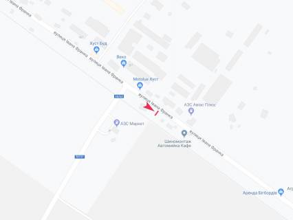 Billboard A in Khust, 3x6  viizd z mista 1 km scheme