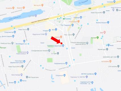 Billboard A in Kyiv, 3x6  Griska, 10 - av. Grigorenka, navproti restoronu "Tarilka", v storonu supermarketiv "Metro", "Epicentr" scheme