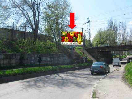 Billboard  in Zaporizhzhya, 3x6  Fortecna st. (kol. Graznova st.) / Ivanova st., bila z/d mostu, v centr Photo 1