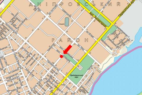 Billboard  in Kherson, 3x6  Universitets'ka st. (kol. 40-ricca Zovtna st.), 104, bila kinoteatru "Suputnik", rozdil'nik, v centr, liva scheme