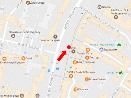 Scrolller, Scroll A in Kyiv, 1.8x1.2  Hresatik st., 17, bila st. m. "Hresatik", v bik Nezaleznosti pl. - 470202 scheme