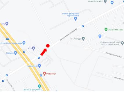 Billboard B in Kremenchuk, 3x6  Pugacova st., zaizd do zavodu "KRAZ" scheme