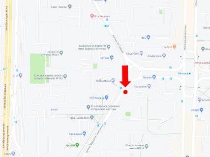 Billboard B in Kyiv, 3x6  Timosenko st., 6, navproti supermarketu "Ekomarket", v storonu st. Malinovs'kogo scheme