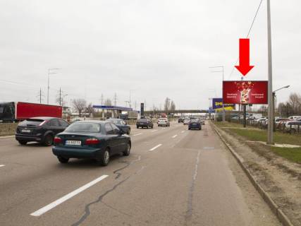 Video Billboard A in Kyiv, 3x6  Шухевича пр. (колиш. Ватутіна пр.), 26, навпроти АЗС БРСМ, в сторону Троєщинського ринку, з центру - 583860 Photo 1