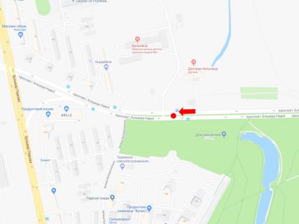Billboard A in Kyiv, 3x6  Navoi av., 1a, rozdil'nik, v storonu bst. Perova scheme