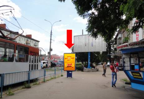 Citylight  in Zhytomyr, 1.8x1.2  Nebesnoi sotni st. (kol. Moskovs'ka st.) / Kiivs'ka st., bila CUMu, na svitlofori Photo 1