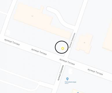 Citylight B in Dnipro (Dnipropetrovsk), 1.2х1.8  st. Titova, v rajoni bud.36 scheme