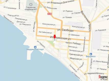 Citylight B in Berdyansk Truda av. - Universitetskaa st. scheme