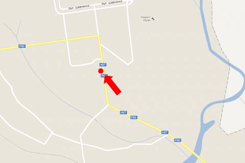 Billboard  in Romney, 3x6  Poltavs'ka st., bila Ukrtelekomu scheme