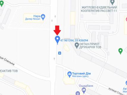 Citylight A in Krivy Rig, 1.8x1.2  200-ricca Krivogo Rogu av.,17, zupinka "Spas'ka" scheme