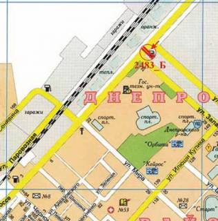 Billboard B in Kherson Berislavs'ke sose - Zalaegerseg st., pravij scheme