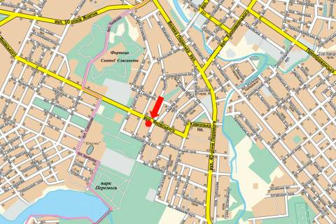 Billboard  in Kropyvnytskyi (Kirovograd), 3x6  Anovs'kogo st. / Cadova st. scheme