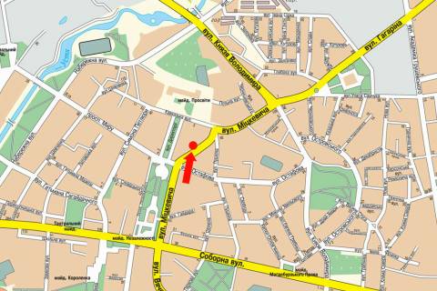 Citylight B in Rivne, 1.8x1.2  Mickevica st., 1, bila gotelu "Mir" scheme