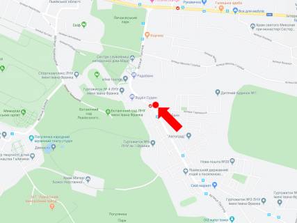 Citylight  in Lviv, 1.8x1.2  Pasicna st. 39 - st. Tadzic'ka, (zup. "Tadzic'ka"), v centr scheme