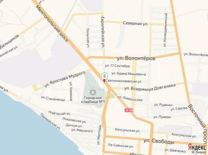 Citylight A in Berdyansk Evropejskaa st. - Melitopol'skoe sosse scheme