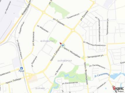 Billboard B in Lutsk, 3х6  Sobornosti-Molodi_RAGS_TC Gostinec' scheme