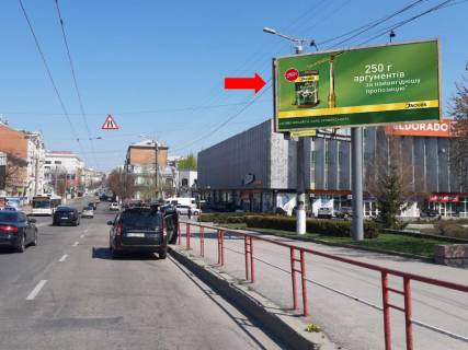 Billboard A in Kropyvnytskyi (Kirovograd), 3x6  V. Perspektivna st. (kol. Marksa st.) / Naberezna st., porad z CUMom, supermarketom "Sil'po", central'nim rinkom Photo 1