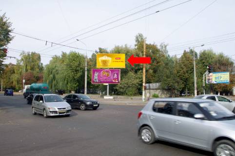Billboard  in Zhytomyr, 3x6  Grusevs'kogo st. (kol. Kotovs'kogo st.) / Shidna st., bila TRC "Global", supermarketiv "Comfy", "Fokstrot", "Karavan", verhna Photo 1