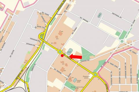 Billboard  in Lutsk, 3x6  Konakina st. / Gordiuk st., bila zupinki scheme