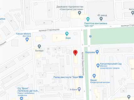 Video Billboard A in Vinnytsia Zamostans'ka st. (stara nazva 50-ricca Peremogi st.), 4, apteka "Koneks", prajs za rolik 10 sek 1 vihid/5 hvilin, na dvostoronn'omu ekrani, vid 144 vihodiv na den'. Rozrahunok dla insih parametriv translacii utocnujte u menedzera. - 301260 scheme