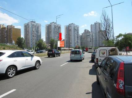 Video Billboard A in Kyiv, 2.3x3.14  Дніпровська набережна вул., 49 - вул. Ахматової, роздільник, біля ТРЦ "River Mall", світлофор, в бік пр. Бажана - 583956 Photo 1
