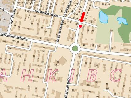 Scrolller, Scroll A in Lviv, 2.3x3.14  Княгині Ольги вул., 59 / Бойчука вул., в центр - 558029 scheme