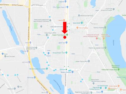 Prismatron, Prism A in Kyiv, 3x6  Obolons'kij av., 15, bila TRC "Dream Town", v storonu st. m. "Obolon'" - 214918 scheme