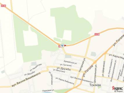 Billboard B in Tokmak Hmel'nickogo av., vyezd k Zaporoz'u scheme