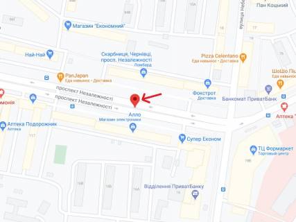 Scrolller, Scroll A in Chernivtsi Nezavisimosti av., 113, 9-j ot TC "Majdan" - 300188 scheme