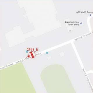 Billboard B in Kherson Kulika st. - Tiraspol's'ka st., 1 scheme