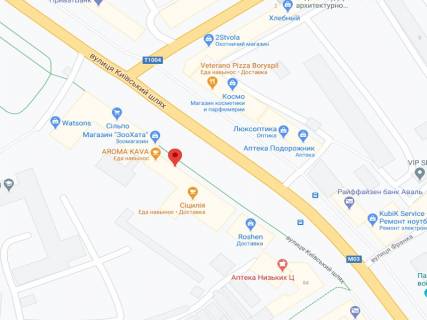 Video Billboard A in Boryspil Kiivs'kij slah st., 76 A, apteka "Vitamin", prajs za rolik 10 sek 1 vihid/5 hvilin, z 8:00-22:00. Rozrahunok dla insih parametriv translacii utocnujte u menedzera. - 301240 scheme