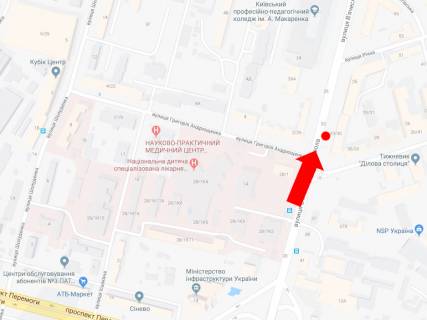 Video Billboard A in Kyiv, 2.3x3.14  Cornovola st., 33 / st. Andrusenko, v storonu st. Sicovih Stril'civ (kolis. Artema st.), (rolik 10 sek, 1 vihid/1,5 hvilini) - 369721 scheme