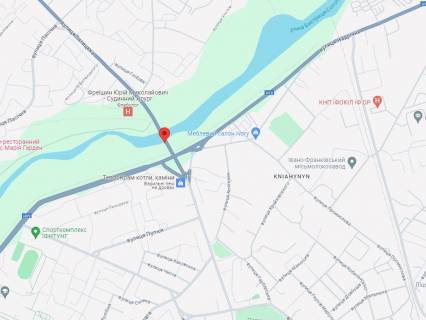 Billboard A in Ivano-Frankivsk, 3x6  Galic'ka st. - Naberezna im. Stefanika st., v'izd v misto, z boku L'vova scheme