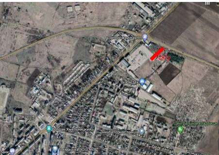 Billboard B in Tokmak v'izd v m. Tokmak, "Zaporozoilgrupp", z boku m. Berdans'k scheme